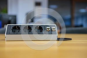 Socket 220v with socet ethernet