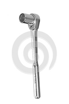 Socket wrench isolated on white