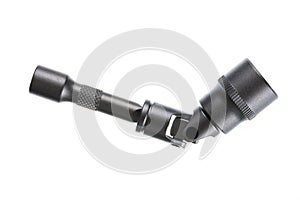 Socket wrench isolated on the white background