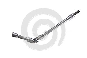 Socket wrench isolated on the white background