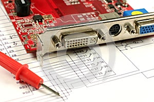 Sockets on circuit printed board