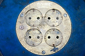 Sockets electric energy dirty factory