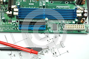 Sockets on printed circuit board