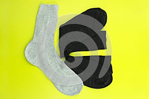Socks cotton clothing clothes two isolated texture