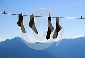Socks drying