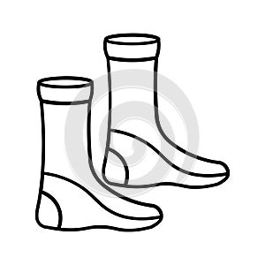 SOCKS Editable and Resizeable Vector Icon photo