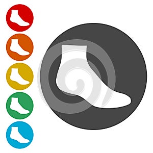 Socks icons set - vector Illustration