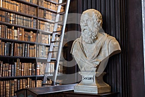 Socrates bust in Trinity College