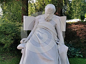 Socrates dying statue sculpture