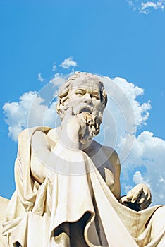 Socrates statue at the Academy of Athens photo