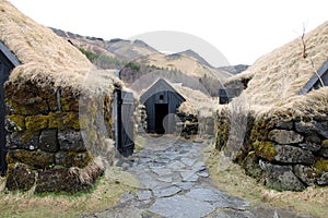 Sod Houses in Skogar Iceland