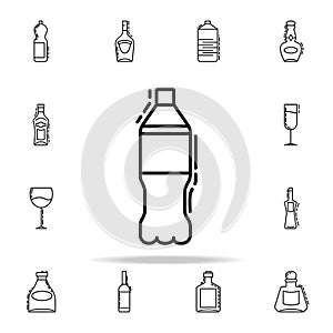 soda bottle dusk icon. Drinks & Beverages icons universal set for web and mobile