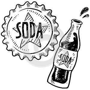 Soda bottle sketch