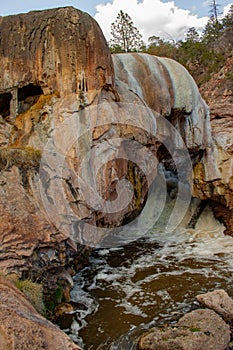 Soda Dam Hot Springs in Jemez Springs, New Mexico