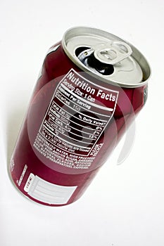 Soda Nutrition facts