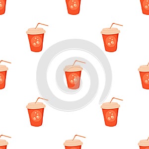 Soda pattern seamless vector