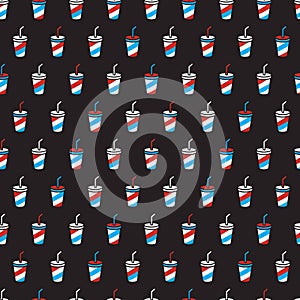 Soda Spectrum Cup Craze Vector Pattern