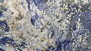 Sodalite Blue and White and Metallic Stone Background