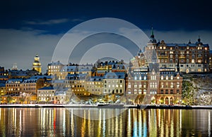 Sodermalm district area in central Stockholm Sweden