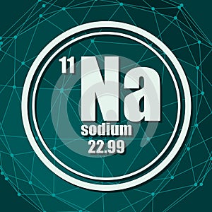 Sodium chemical element.