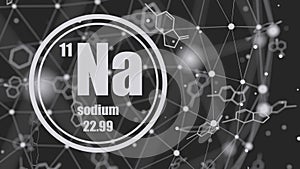 Sodium chemical element.