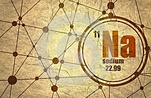 Sodium chemical element.