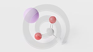 sodium formate molecule 3d, molecular structure, ball and stick model, structural chemical formula preservative e237 photo