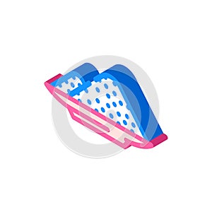 sodium nitrite isometric icon vector illustration color