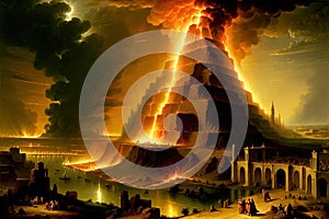 Sodom and Gomorrah destroyed by god, story of the bible