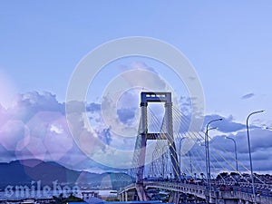 Soekarno bridge became an icon of Manado city