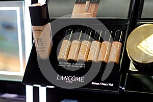 Soest, Germany - January 3, 2019: LANCOME cosmetic for sale in the shop