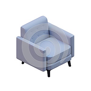 Sofa 3D Render Design Element 02