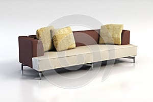 Sofa 3D rendering