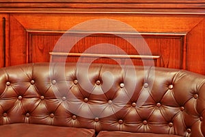 Sofa back leather