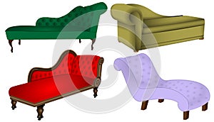 Sofa Chaise Lounge furniture vector