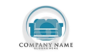 Sofa elegant symbol logo design