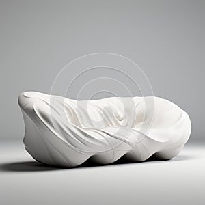 Ultra Realistic Sofa Design On Solid White Background