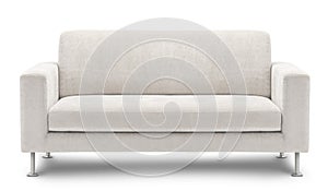 Sofa furniture isolated on white background photo
