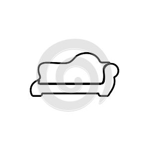 sofa glyph icon. Element of Furniture for mobile concept and web apps icon. Thin line icon for website design and development, app