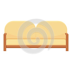 Sofa home furniture icon, cartoon style