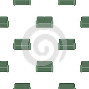 Sofa icon of vector illustration for web and mobile