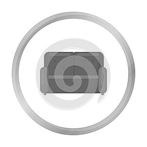 Sofa icon of vector illustration for web and mobile