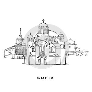 Sofia Bulgaria famous architecture