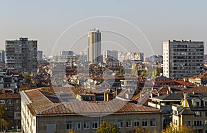Sofia Bulgaria High Angle View