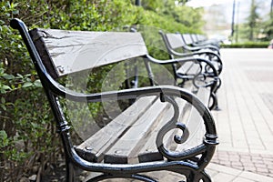 Sofia, Bulgaria Park Benches