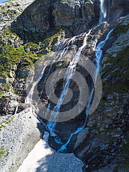 Sofia waterfalls in Arkhyz, Karachay-Cherkessia. Russia