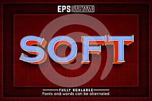 SOFT 3d -Editable text effect