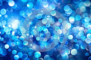 Abstract Blue bokeh background photo