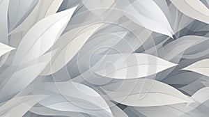 Soft abstract background with light and dark grey leaves creating a layered effect.