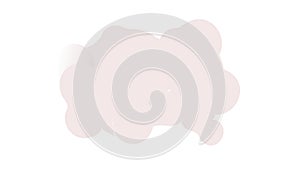 Soft Abstract Cloud Shape Vector Element, vector design Generative AI